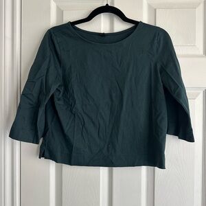 Uniqlo Dark Teal Long Sleeve Top